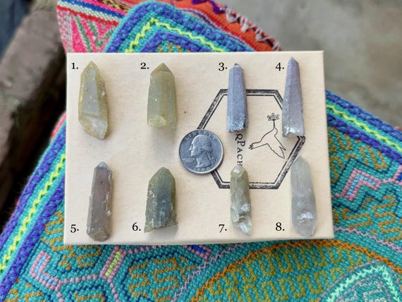 Hedenbergite and Smoky Quartz with Red Hematite from Inner Mongolia, Choose ONE of Eight Crystals for  Root & Heart Chakra S104