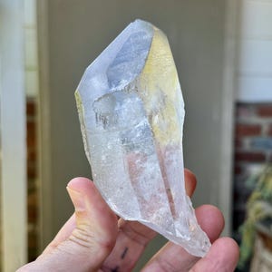 Trigonic Dissolution Quartz from Francisco Sa, 330g, Channeling Formation, Spiritual Evolution and Transformation, Minas Gerais, Brazil W823