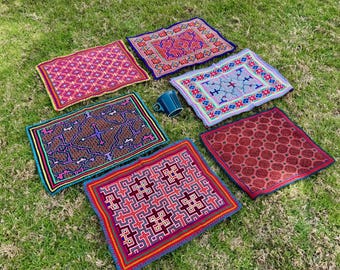 Shipibo Manta Cloths, Choose ONE of Six, Embroidered Shamanic Mesa Cloths, Handmade in Pucallpa, Peru