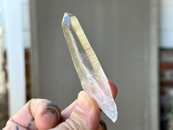 Lemurian Quartz, Water Clear, 37g, New Find, High Grade Lemurian, Bahia, Brazil T704