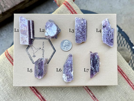 Purple Lepidolite, Choose ONE of Seven, Lithium-Rich Lepidolite Crystals, Calming Energies and Stress Relief, Brazil R609