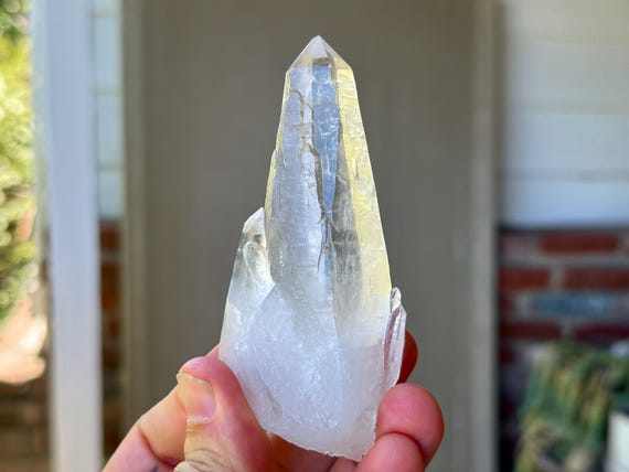 Cathedral Laser Quartz, Mother & Child Formation, 107g, Lightbrary Crystal, Akashic Record Access, Diamantina, Minas Gerais, Brazil T359