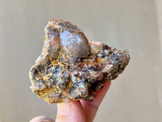 Shaman's Dream Quartz with Colorful Lodolite Inclusions, 111g, New Find, Shamanic Journey, Nature Spirits, Minas Gerais, Brazil X669