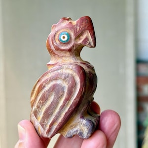 Carved Stone Condor from Peru, Handmade from Native Andean Stone from Apu Ausungate