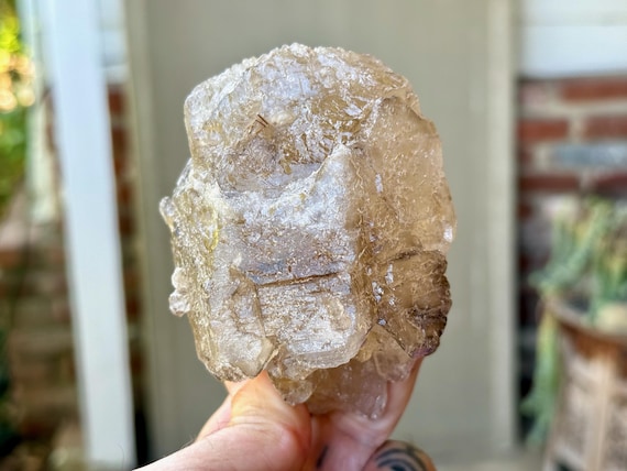 Elestial Smoky Citrine, Scepter Formation, 434g, Inner Truth, Creativity & Manifestation, Aracuai, Minas Gerais, Brazil V327