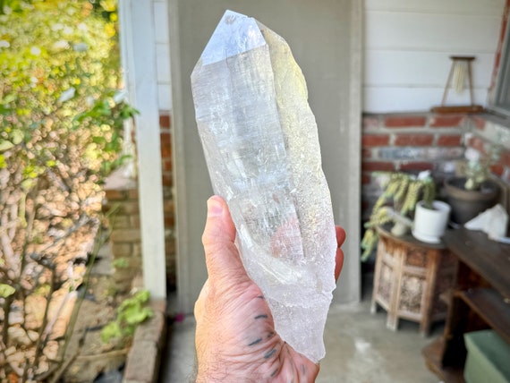 Himalayan Cathedral Quartz with Water Clear Clarity and Textural Key Imprints, 2 Kilogram, High Altitude Quartz, India W439