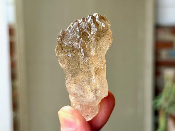 Smoky Ice Quartz, Hydrothermally Etched, 82g, Spiritual Evolution & Transformation, Diamantina, Minas Gerais, Brazil B269
