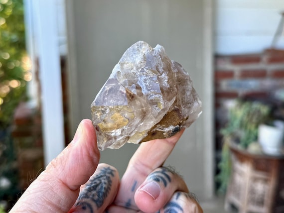 Elestial Smoky Quartz, 131g, Grounding, Protection & Inner Truth, Aracuai, Minas Gerais, Brazil A175