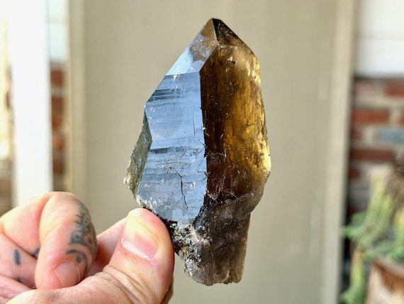 Smoky Cathedral Quartz, 184g, New Find, Akashic Record, Diamantina, Minas Gerais, Brazil B023