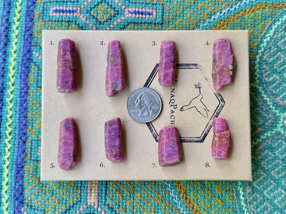 Ruby from Tanzania, Choose ONE of Eight, Natural UV Reactive Raw Rubies, Kundalini Energy, Prosperity &  Abundance S580