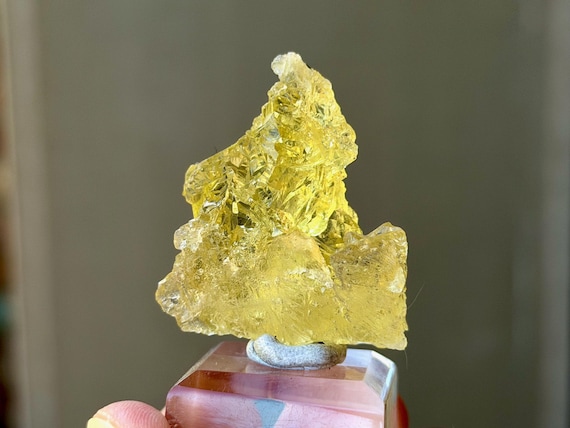 Etched Heliodor, Golden Beryl, 28g, New Find, Empowerment & Intuition, Medina, Brazil B525
