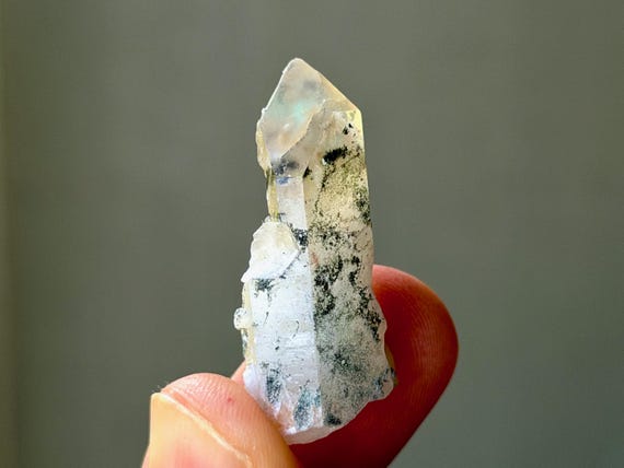 Ajoite Quartz, Messina Copper Mine, 10.2g, Old Find, Heart & Throat Chakra, South Africa B045