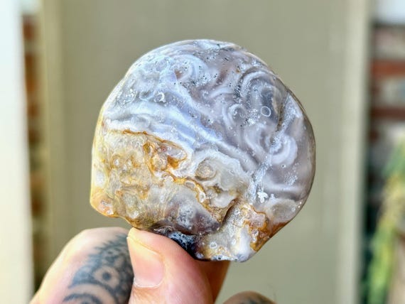 Enhydro Ocean Agate with Ancient Moving Water, 100g, Rare Find, Earth and Water Elements, Stability and Self-Reliance, Brazil T192