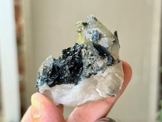 Blue Tourmaline Quartz, 80g, Channeling & Mediumship, Coronel Murta, Minas Gerais, Brazil A812