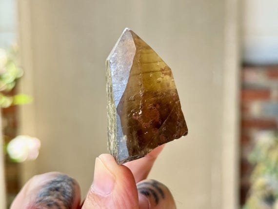 Pele's Dream Lemurian Citrine, 58g, New Find, Crystal for Shadow Work & Trauma Healing, Goias, Brazil S780