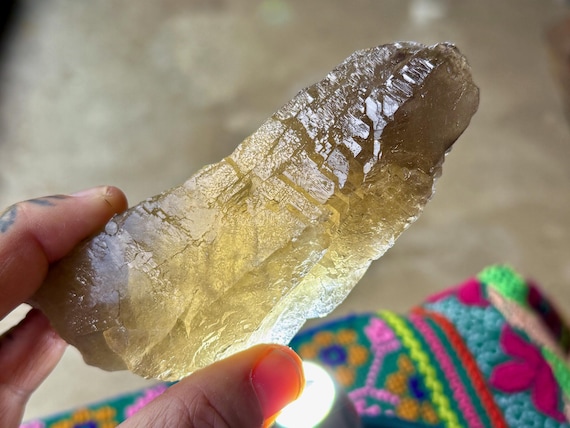 Elestial Smoky Citrine, Jacare Quartz, 226g, New Find, Manifestation & Creativity, Aracuai, Minas Gerais, Brazil T941