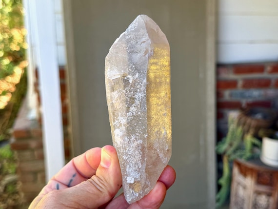Russian Lemurian Quartz, Sacred Scribe, Double Terminated, 408g, Original Find, Yuzhnyi Quarry, Oblast, Russia V603