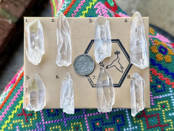 Lemurian Quartz, Water Clear, Choose ONE of Eight, Serra do Cabral, Minas Gerais, Brazil A166