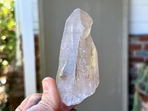 Russian Lemurian Quartz, Sacred Scribe with Record Keepers & Rainbow, 196g, Old Find, Ancient Wisdom, Oblast, Russia A477
