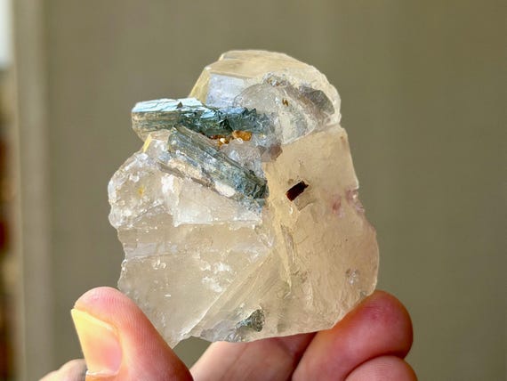 Blue & Pink Tourmaline Quartz, 113g, New Find, São José da Safira, Minas Gerais, Brazil B517