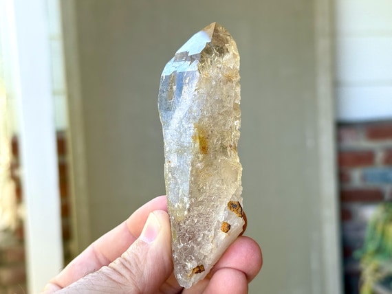 White Lodolite Quartz, Water Clear & Hydrothermally Etched, 141g, New Find, Diamantina, Minas Gerais, Brazil T519