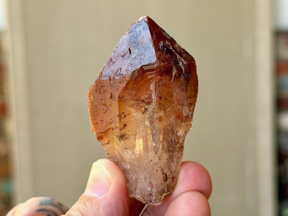 Red Dreamcoat Quartz, 93g, Root & Crown Chakra Connection, Goias, Brazil B513