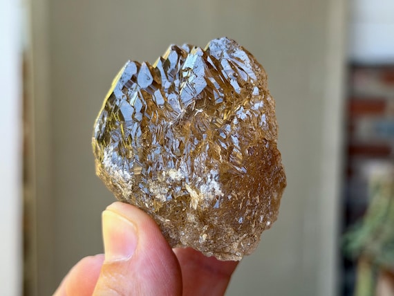 Smoky Ice Quartz, Hydrothermally Etched, 126g, Spiritual Evolution & Transformation, Diamantina, Minas Gerais, Brazil V642
