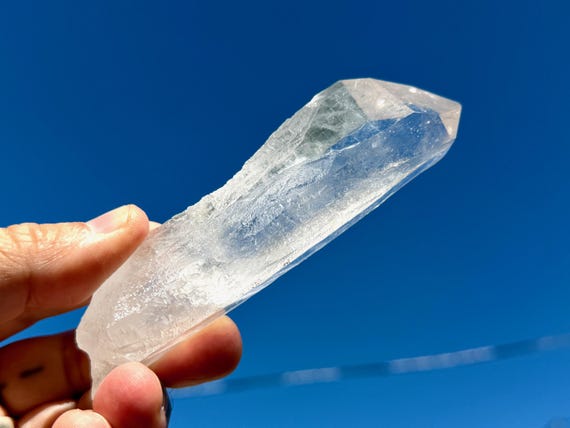 Laser Quartz, Water Clear, 167g, New Find, Energetic Clearing, Diamantina, Minas Gerais, Brazil B632