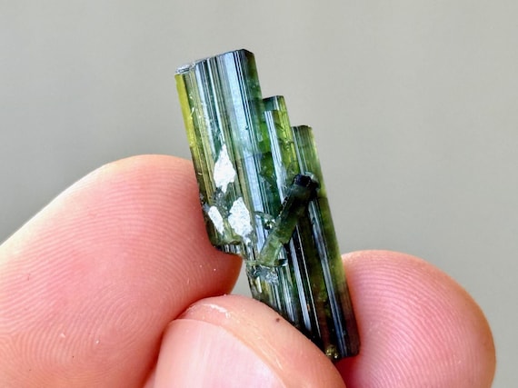 Bicolor Tourmaline, Blue & Green with Natural Termination, 2.9g, Taquaral, Minas Gerais, Brazil S933