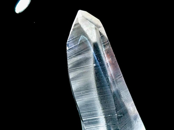 Blue Needle Lemurian Quartz with Phantom, Water Clear, 206g, New Find, High Grade Lemurian, Bahia, Brazil W925