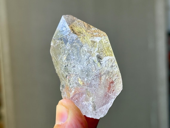 Cathedral Ice Quartz, Water Clear & Hydrothermally Etched, 52g, New Find, Akashic Record, Diamantina, Minas Gerais, Brazil T463
