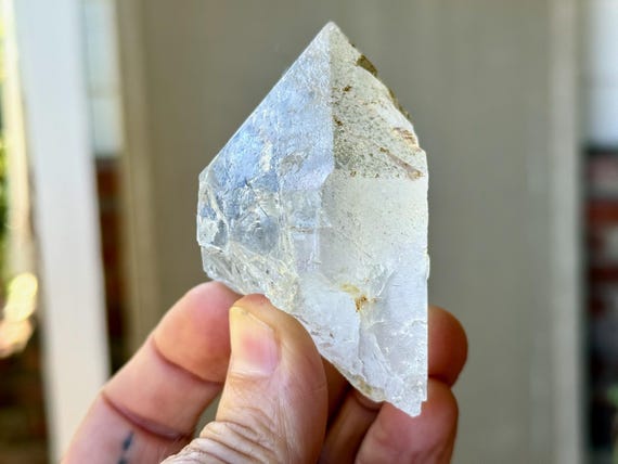 Trigonic Dissolution Quartz, 182g, New Find, Spiritual Evolution & Transformation, Francisco Sa, Minas Gerais, Brazil A190