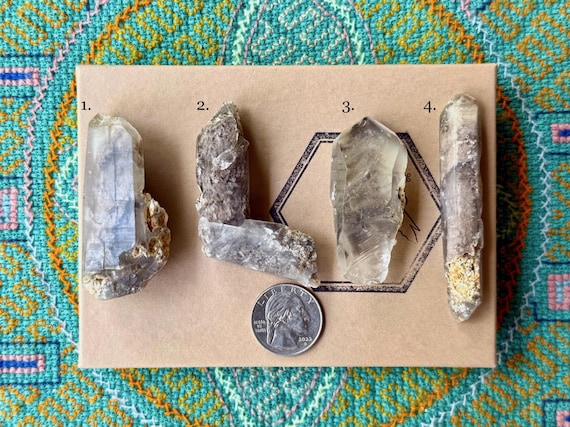 Lodolite Quartz Lot, White Phantom Crystals, Choose ONE of Four, Corinto, Minas Gerais, Brazil T120