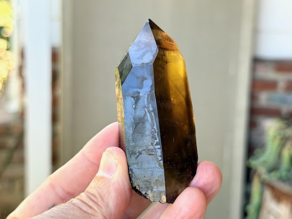 Pele's Dream Lemurian Citrine, Isis Formation with Time Link, 148g, New Find, Shadow Work & Trauma Healing, Goias, Brazil A761