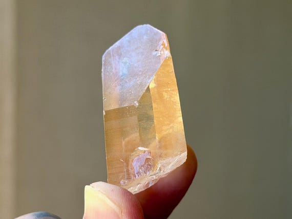 Tangerine Quartz, 39g, Stimulating Energy, Sacral Chakra, Minas Gerais, Brazil B531