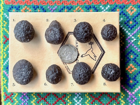 Colombianite, Large Size & High-Grade, Natural Pseudotektites, Choose ONE of Eight, Valle del Cauca, Colombia A527