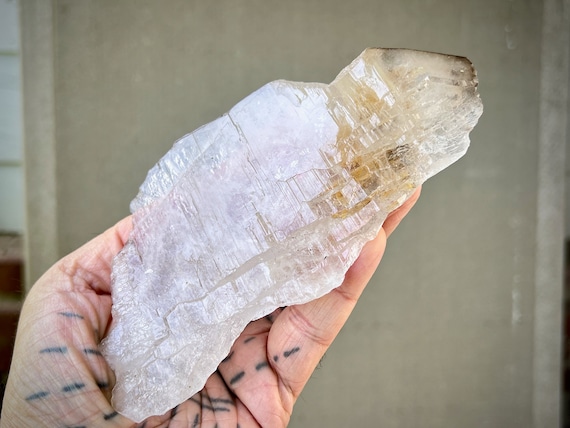 Quartz Crystal Charging Plate, Natural Floater Formation, Galactic Key (Connection to Source), New Find, Minas Gerais, Brazil X305