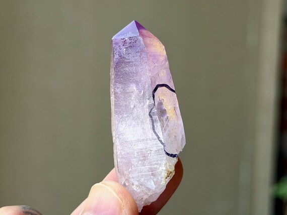 Vera Cruz Amethyst with Enhydro, Isis Crystal, 24g, New Find, Third Eye Chakra, Piedra Parada, Veracruz, Mexico B042