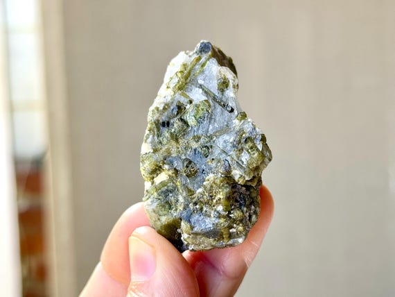 Green Tourmaline Quartz from the Aricanga Mine, 70g, New Find, São Jose do Safira, Minas Gerais, Brazil S108