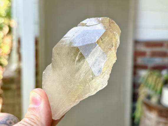 Natural Citrine, Water Clear with Earthquake Tip, 180g, New Find, Aracuai, Minas Gerais, Brazil S990