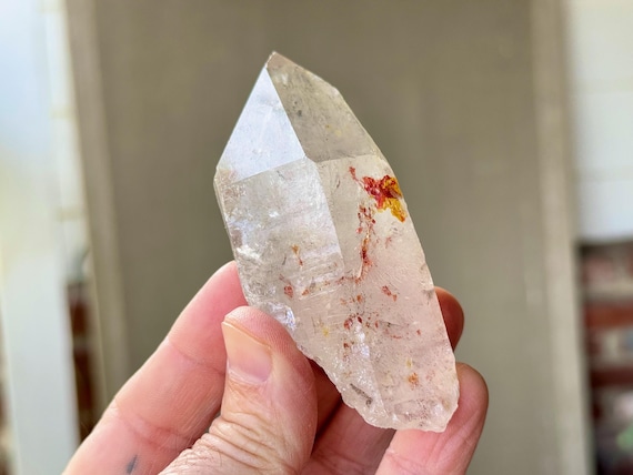 Red Magnesite Quartz, 164g, New Find, Third Eye & Heart Chakra Crystal, Corinto, Minas Gerais, Brazil X582