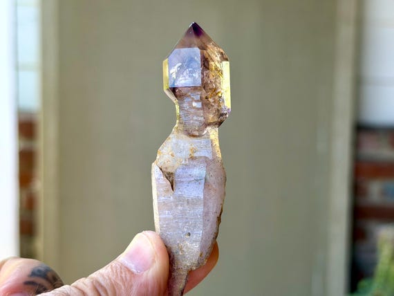 Chibuku Amethyst Scepter, Double Terminated, 42g, Shangaan Amethyst, Chidrezi, Zimbabwe B015
