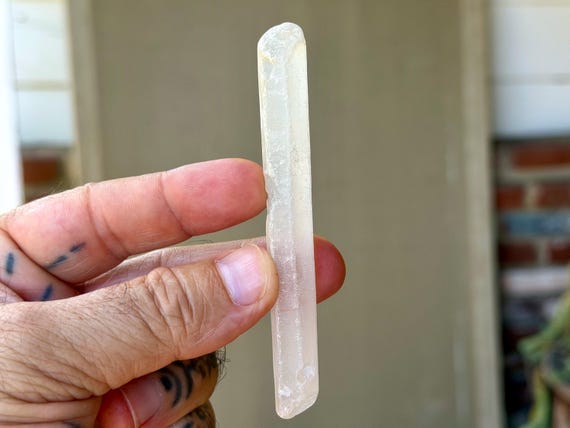 Seaglass Quartz, Naturally Smooth Hydrothermal Crystal, 30g, Spiritual Transformation, Corinto, Minas Gerais, Brazil B356