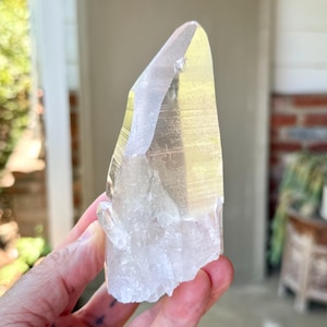 Pink Lemurian Quartz, Water Clear & All Natural, 492g, New Find, High Grade Lemurian, Bahia, Brazil X962