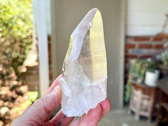 Pink Lemurian Quartz, Water Clear & All Natural, 492g, New Find, High Grade Lemurian, Bahia, Brazil X962