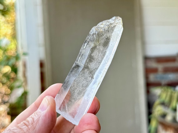 Diamantina Laser Quartz with Black Rutile Inclusions and Self-Healed Facet, 70g, New Find, Highest Quality, Minas Gerais, Brazil R657