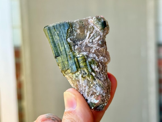 Watermelon Tourmaline, Cruzeiro Mine, 106g, Bicolor Pink & Green Tourmaline, São Jose do Safira, Minas Gerais, Brazil W279