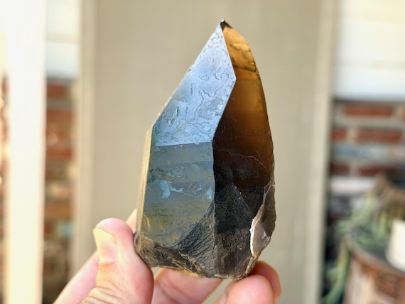 Pele's Dream Lemurian Citrine, Isis Crystal with Time Link, 331g, Shadow Work & Trauma Healing, Goias, Brazil V705