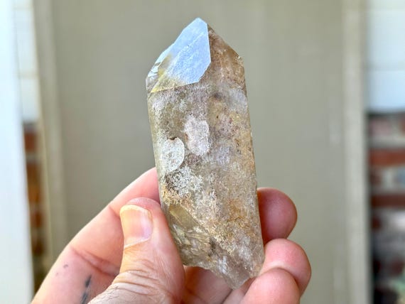 Purple Lodolite Quartz, 129g, New Find, Semi-Polished, Diamantina, Minas Gerais, Brazil A002