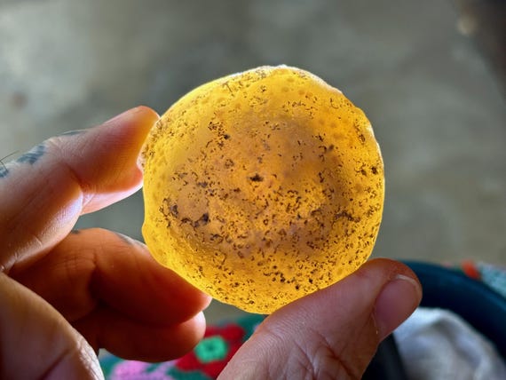 Running Sand Gobi Agate, 81g, Desert Stone of Transformation, Naturally Formed by Wind and Sand, Mongolia A110